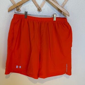 Under Armour Men's Bright Orange Athletic Shorts